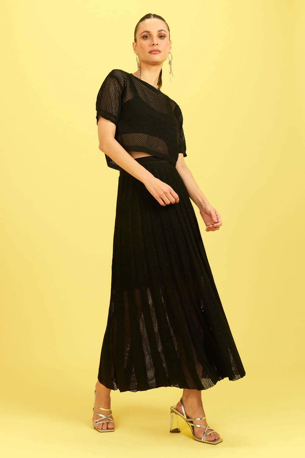Blusa Tricot Angela Preto