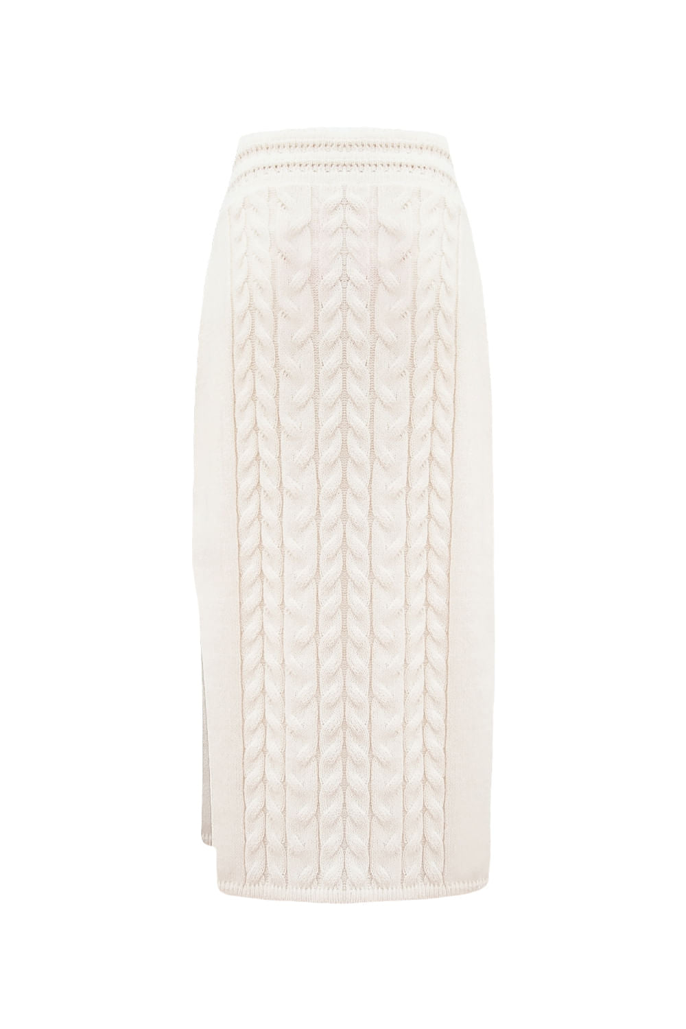 Saia Tricot Midi Bruna Off White