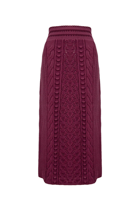 Saia Tricot Midi Georgea Red Cherry