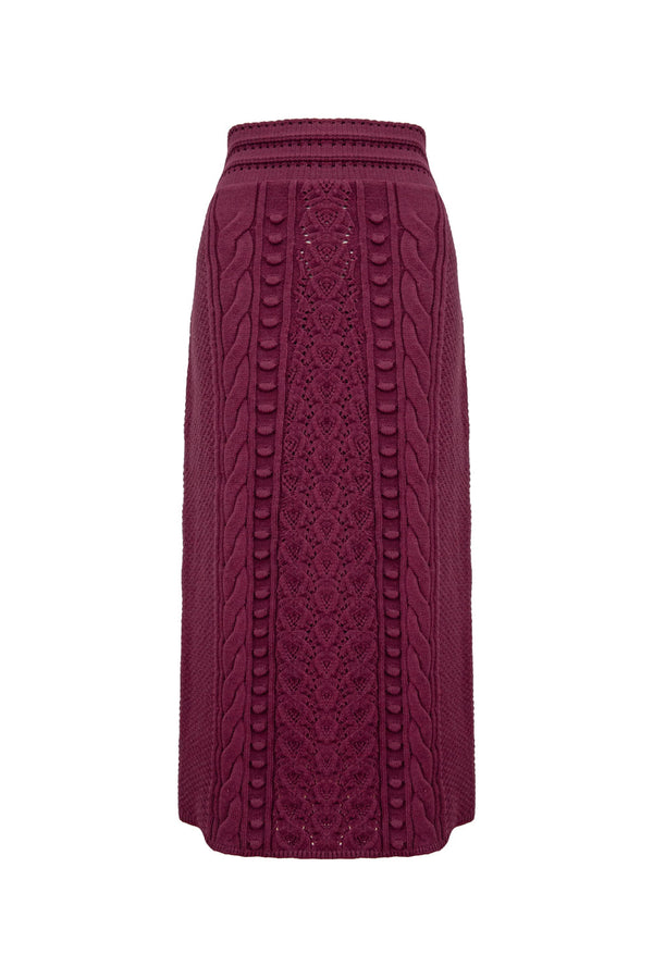 Saia Tricot Midi Georgea Red Cherry