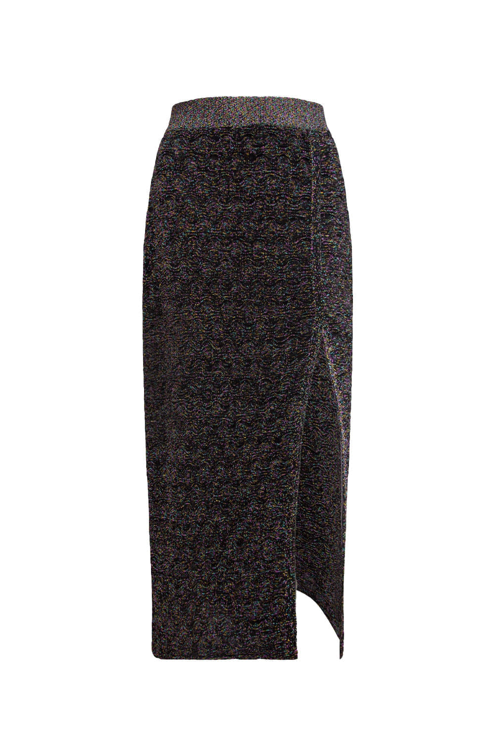 Saia Tricot Midi Janice Preto
