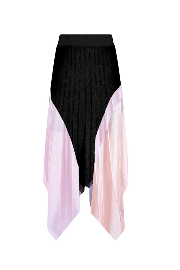 Saia Tricot Midi Karen Preta
