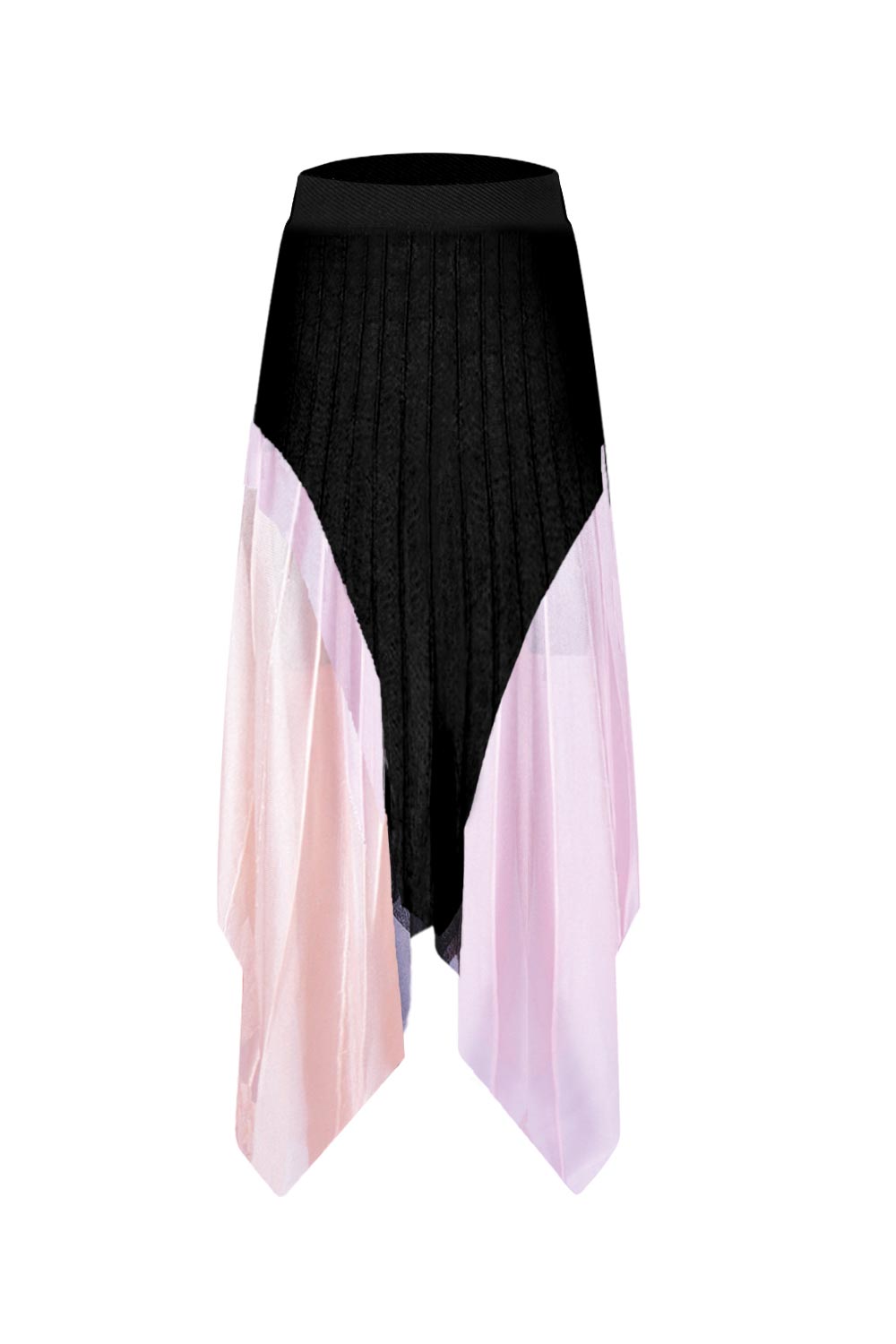 Saia Tricot Midi Karen Preta