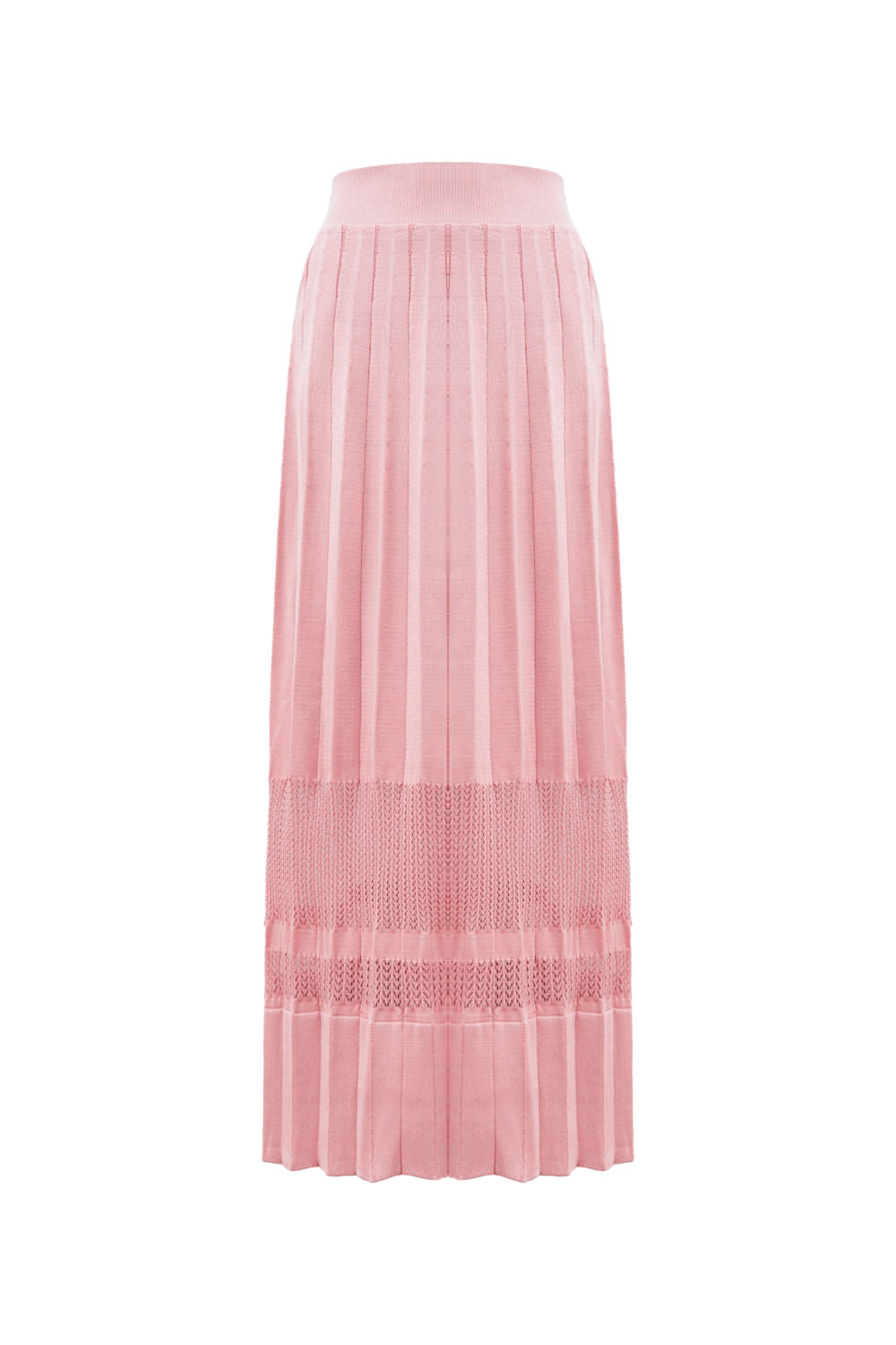 Saia Tricot Midi Laura Rosa Chá