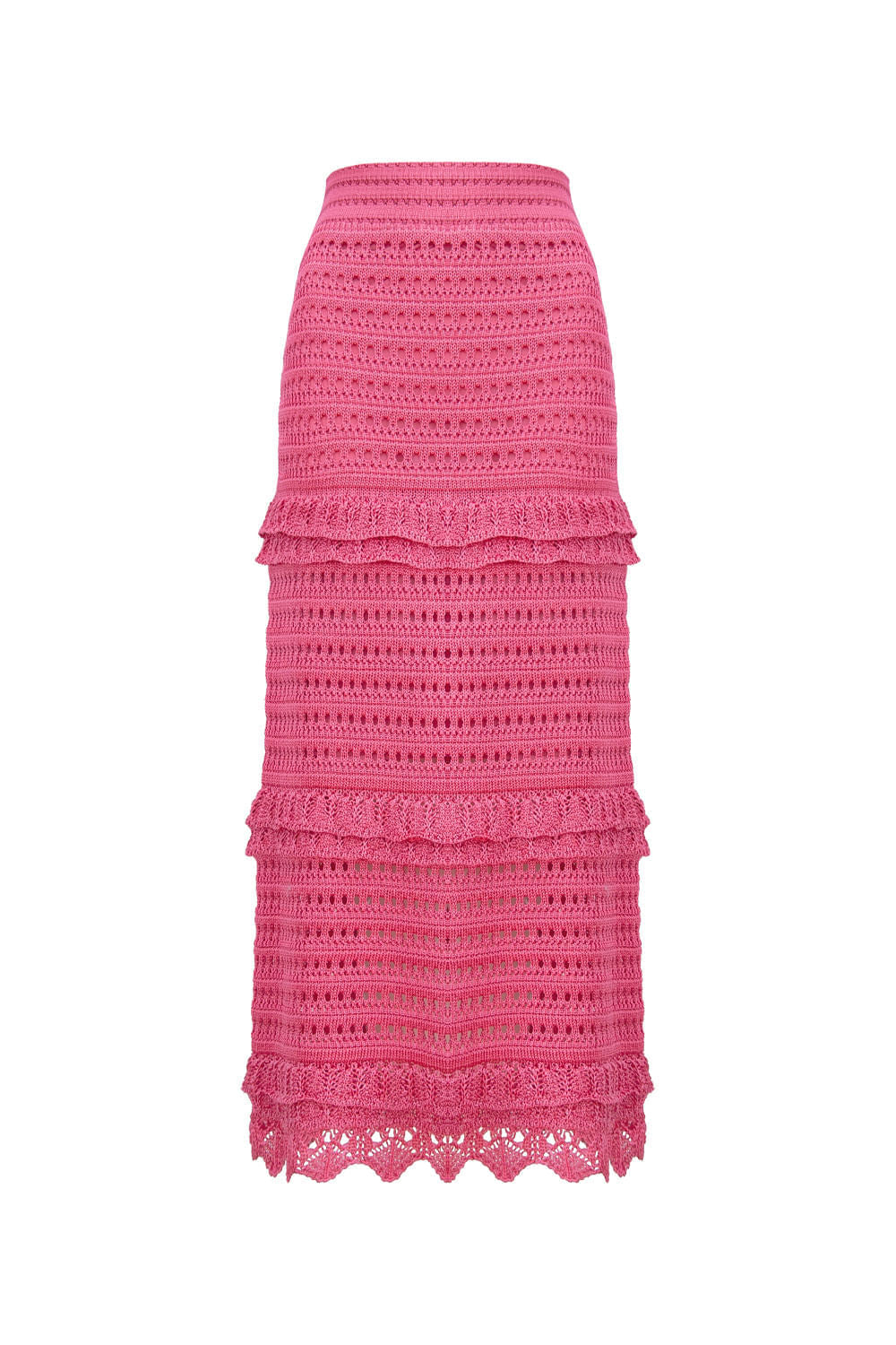 Saia Tricot Midi Leandra Pink