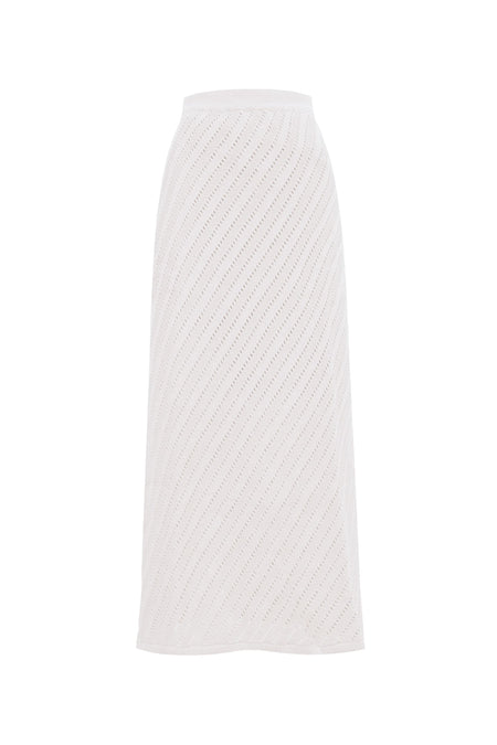 Saia Tricot Midi Martina Off White