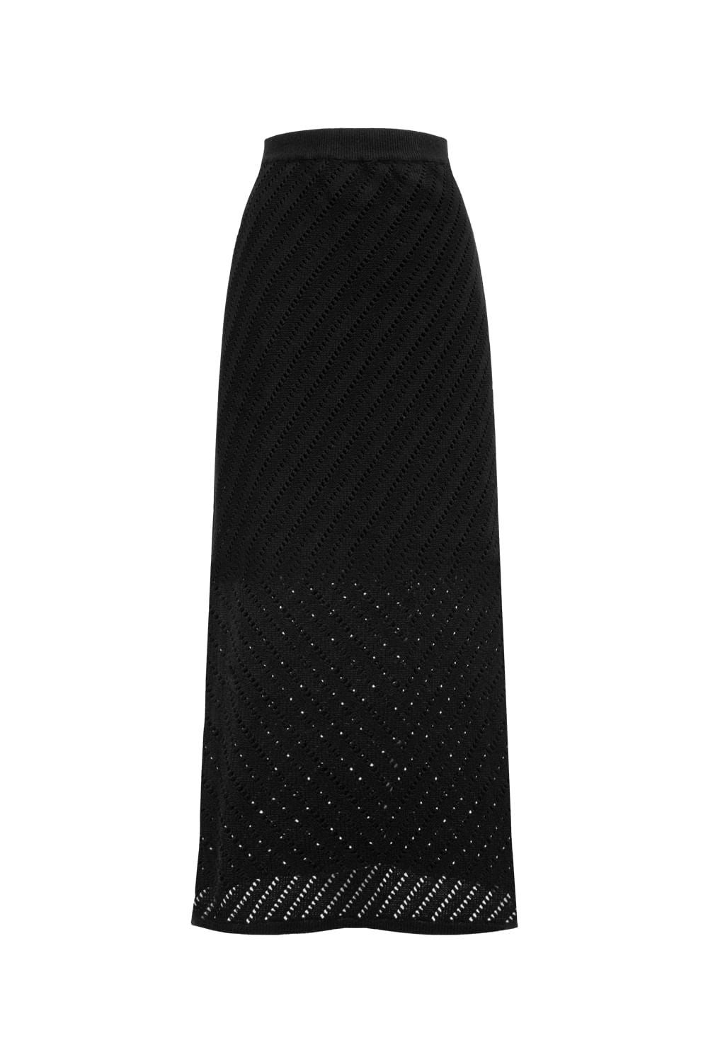 Saia Tricot Midi Martina Preto