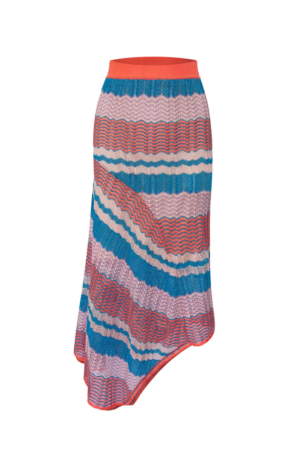 Saia Tricot Midi Tatiana Coral