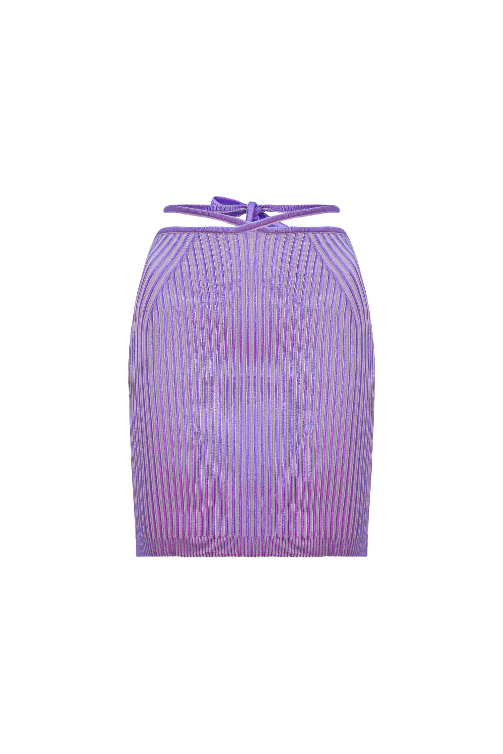 Saia Tricot Curta Noemie Lavender Metalic