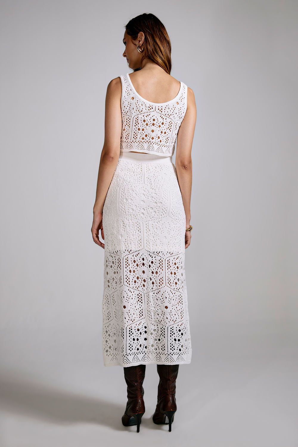 Saia Tricot Midi Olivia Off White