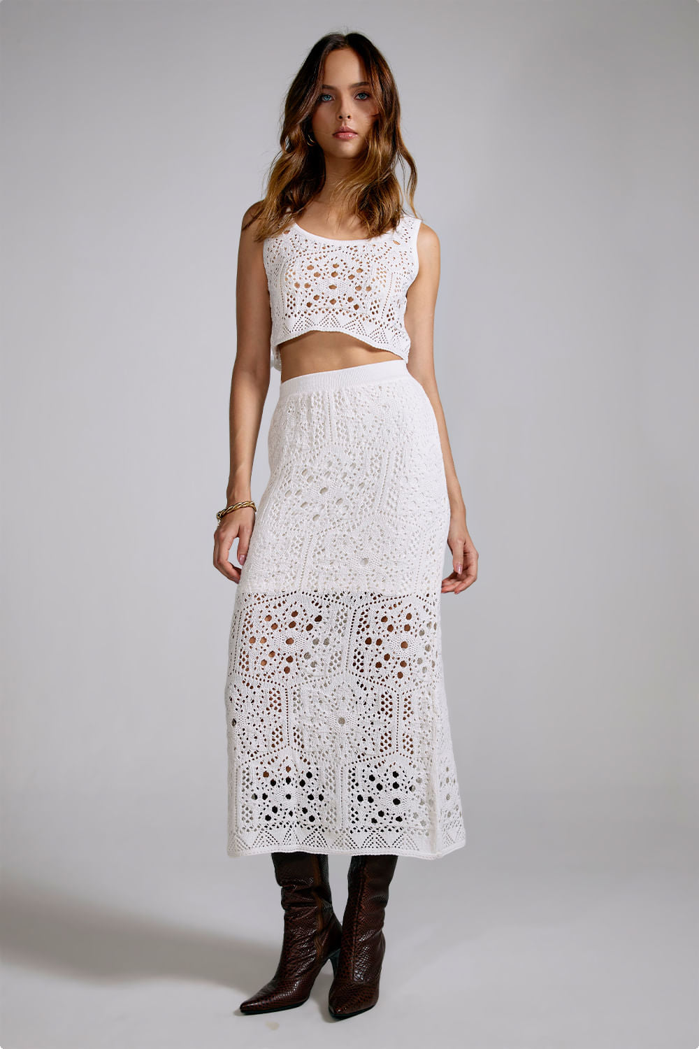 Conjunto Tricot Olivia Off White