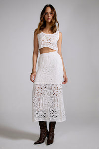 Saia Tricot Midi Olivia Off White