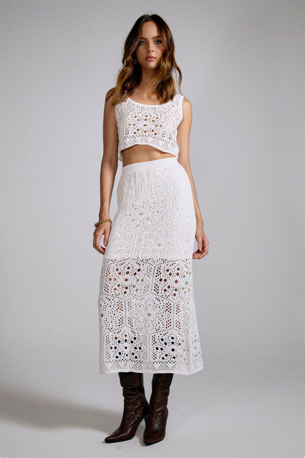 Saia Tricot Midi Olivia Off White