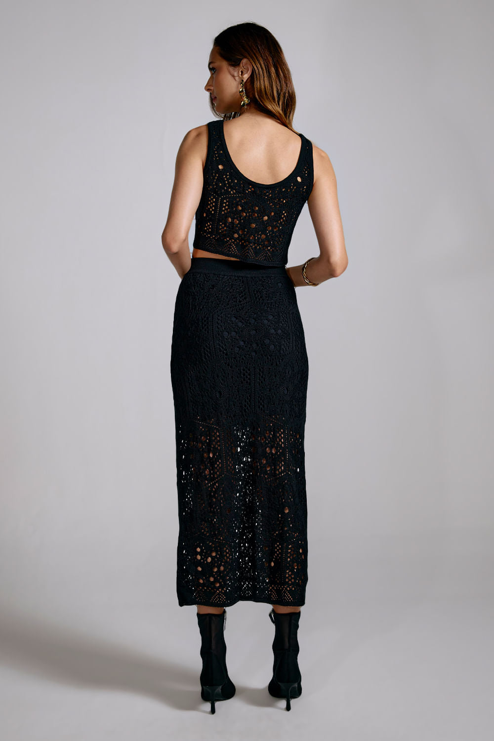Conjunto Tricot Olivia Preto