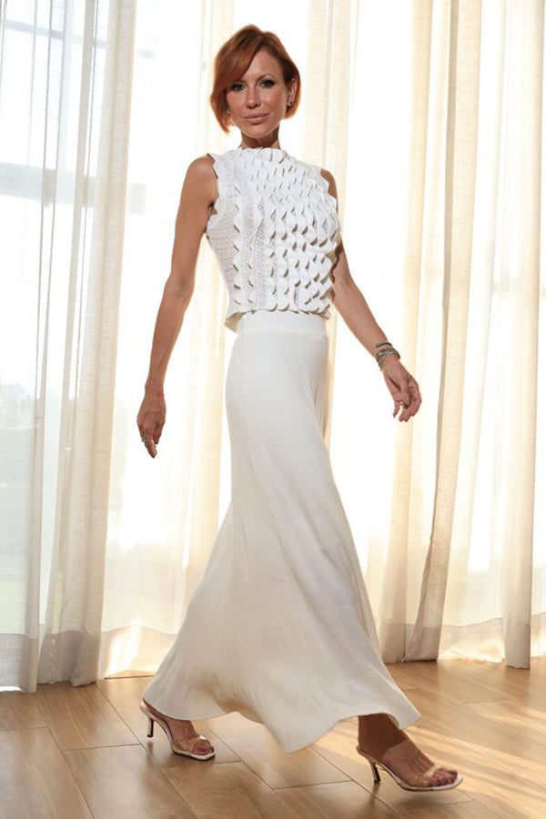 Saia Tricot Midi Verusca Off White