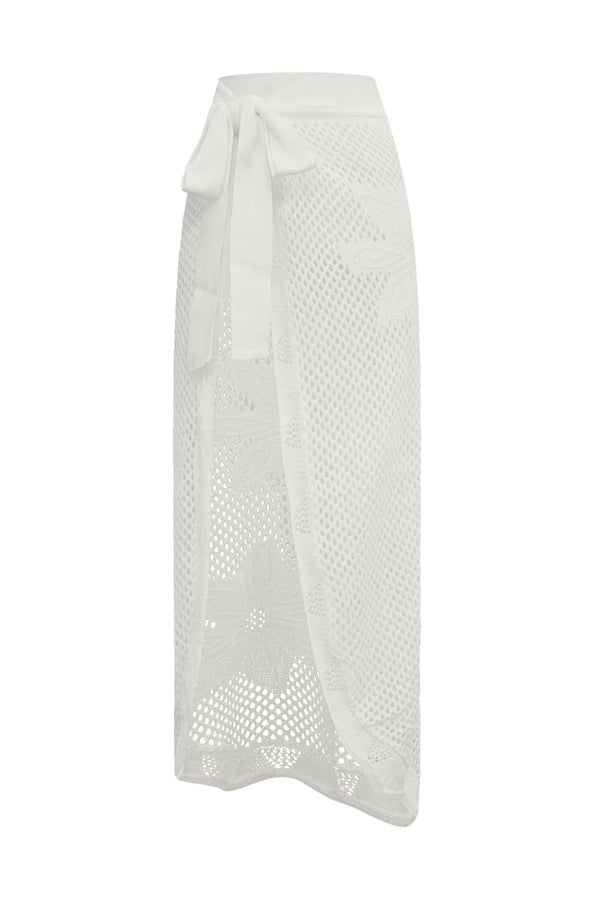 Saída Tricot Laço Off White