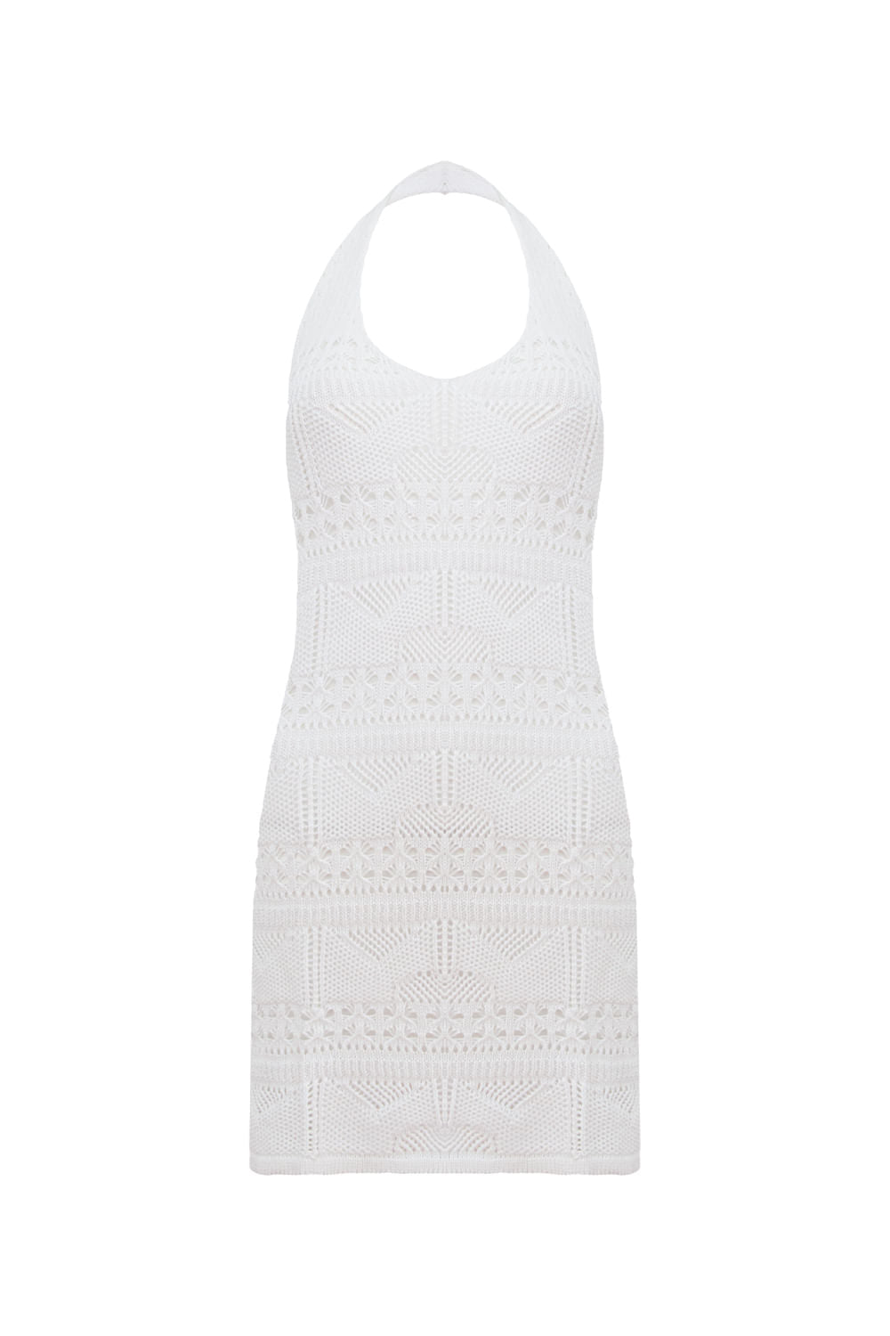Saída de Praia Tricot Rebeca Off White