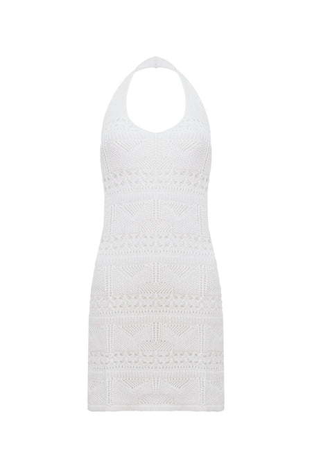 Saída de Praia Tricot Rebeca Off White