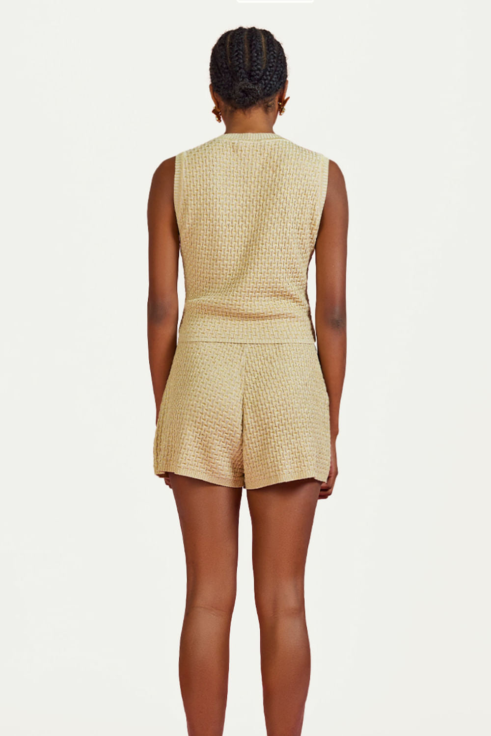 Shorts Tricot Carolina Dourado