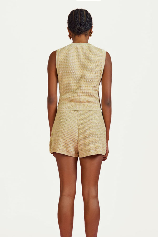 Shorts Tricot Carolina Dourado