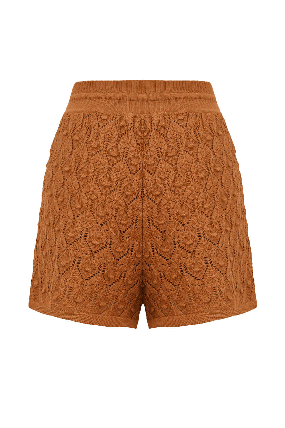 Shorts Tricot Lorena Caramelo