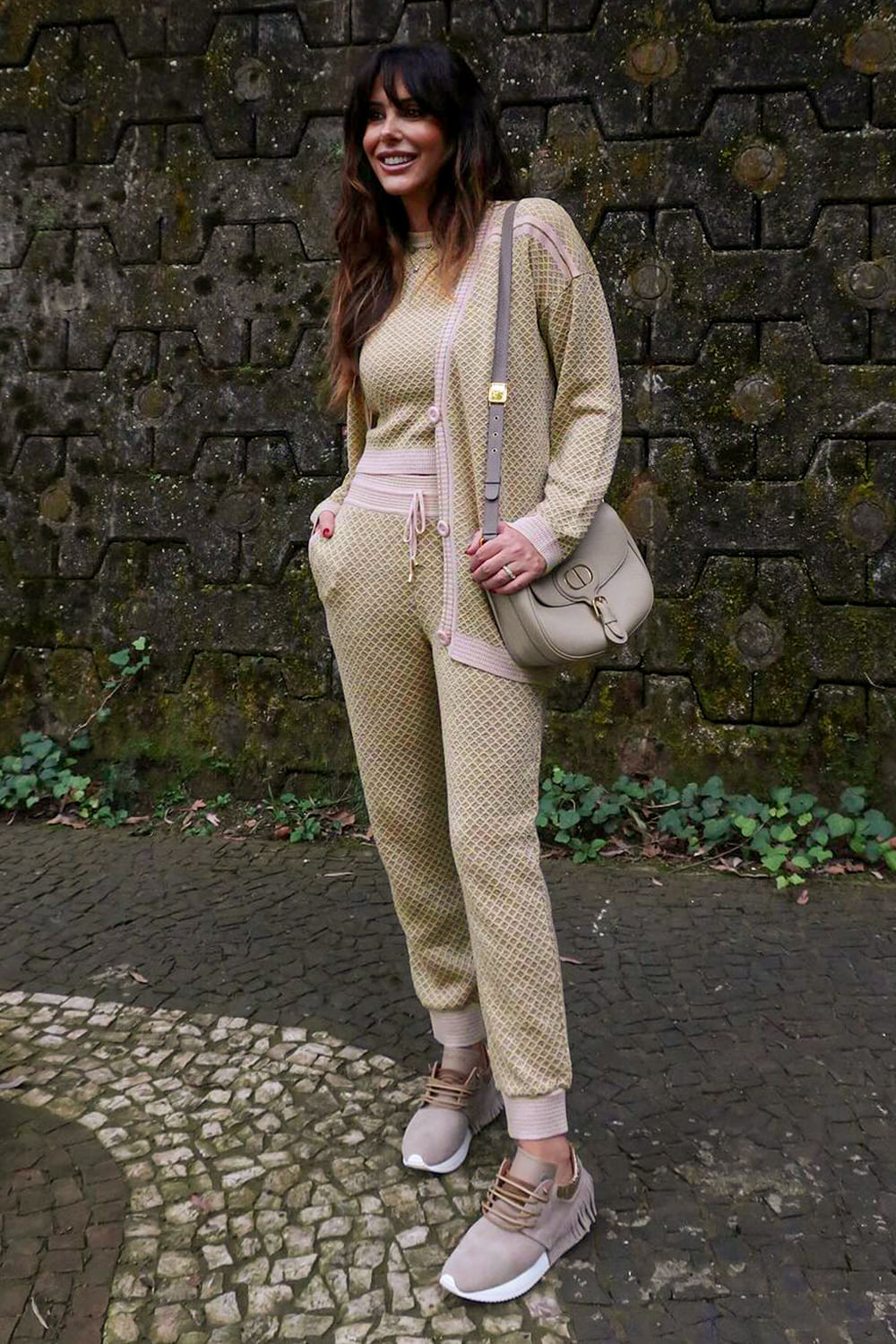 Calça Tricot Yara Lurex Dourado
