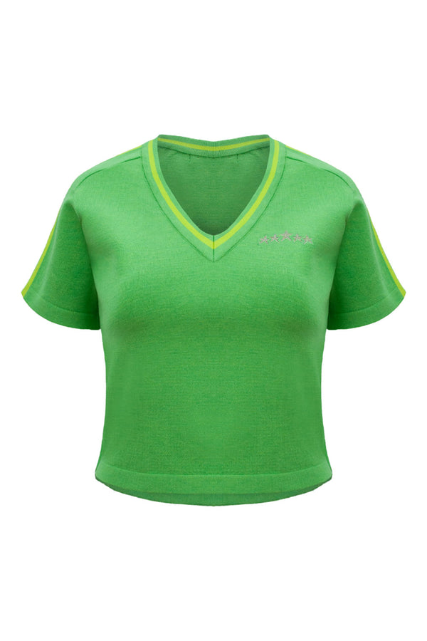 T-Shirt Tricot Retrô Verde