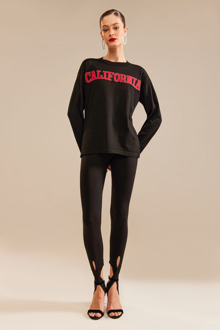 T-Shirt Tricot California Preto