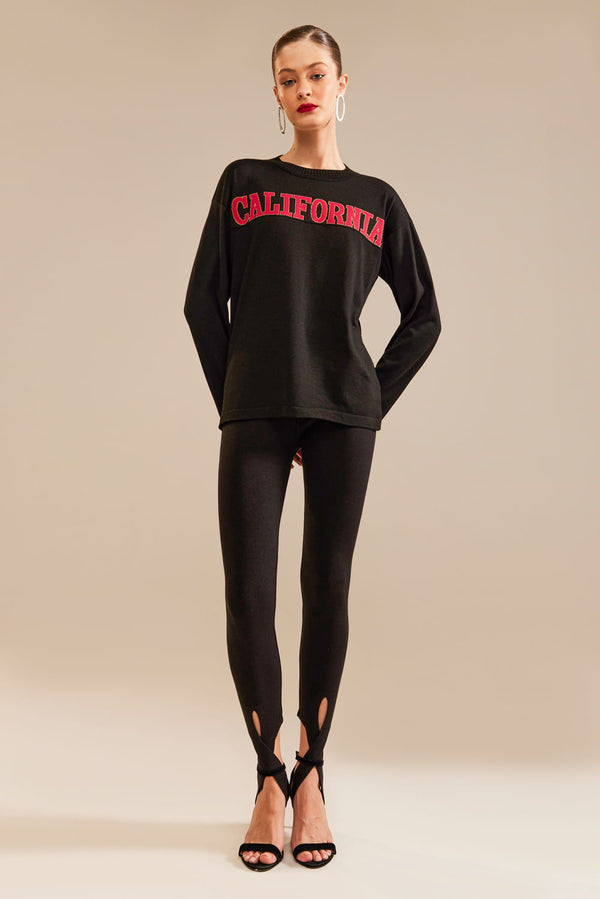 T-Shirt Tricot California Preto