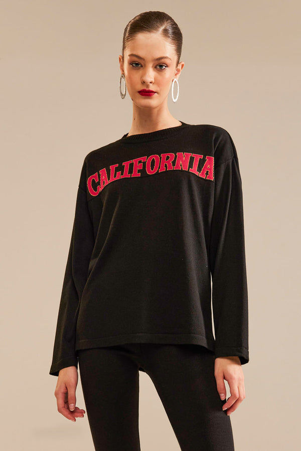 T-Shirt Tricot California Preto