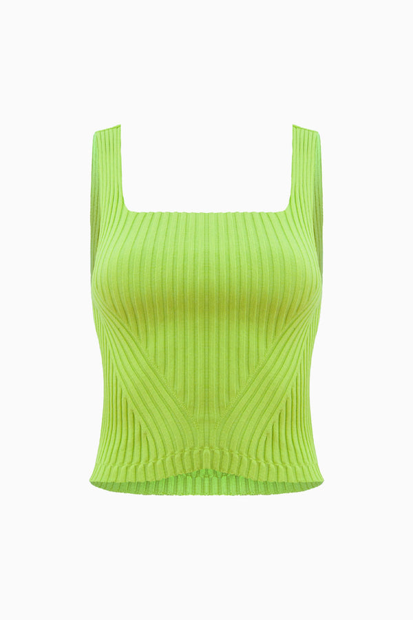 Regata Tricot Adele Verde Lima