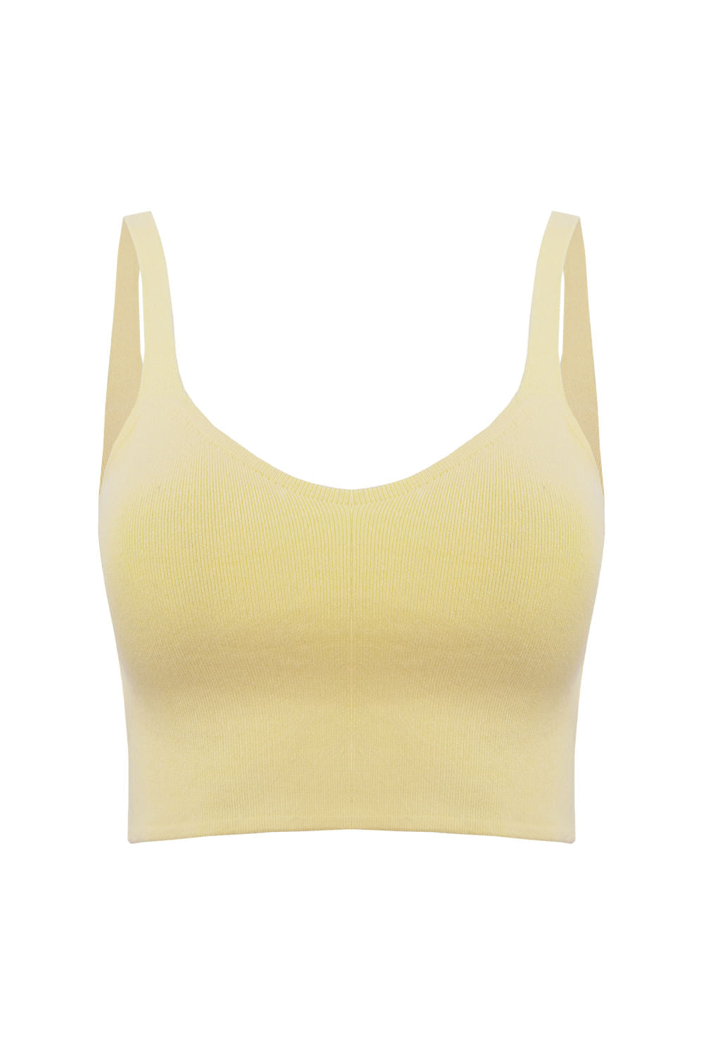 Blusa Tricot Eloá Com Top Amarelo Manteiga e Azul Mergulho