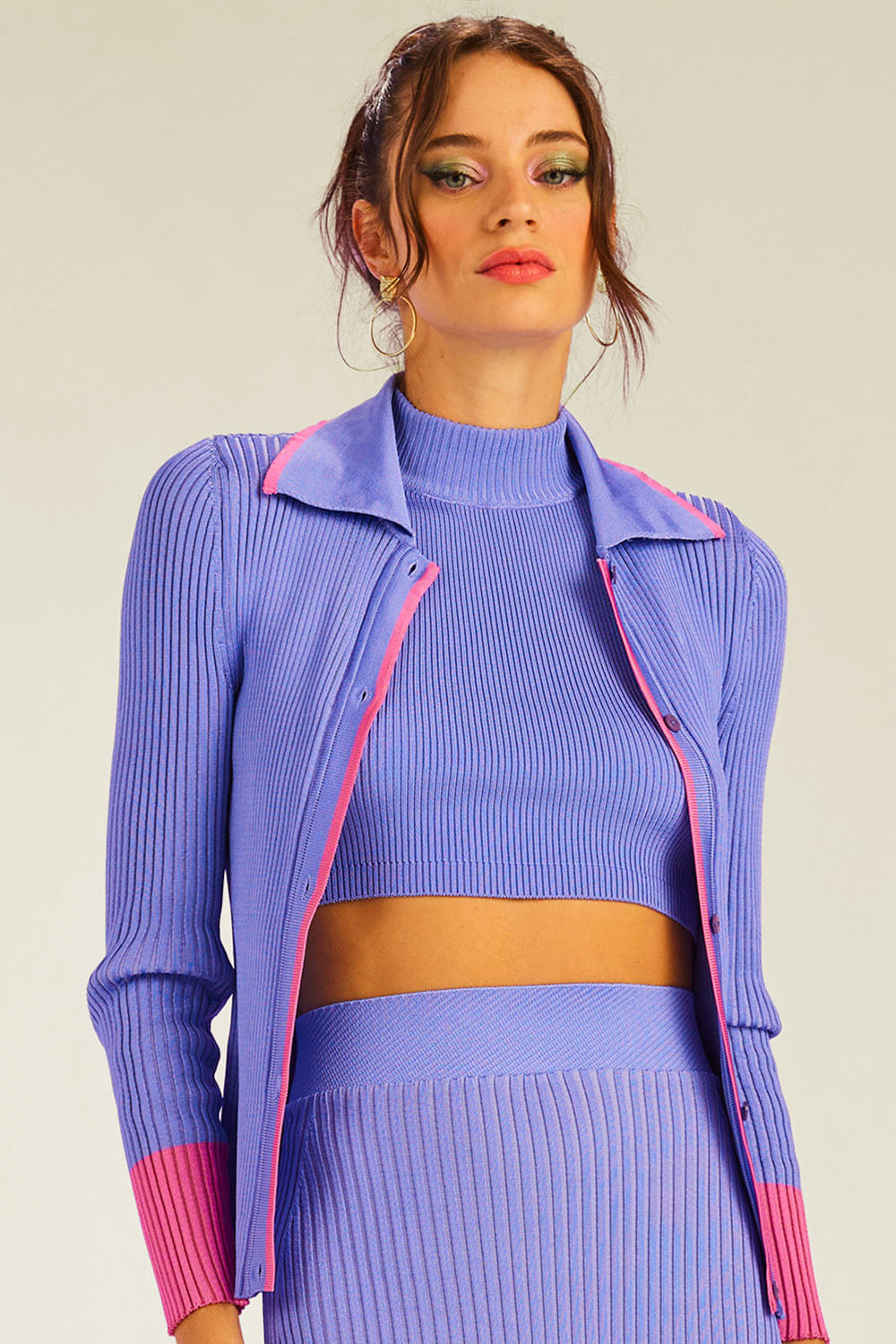 Top Tricot Grace Lilás Imperial
