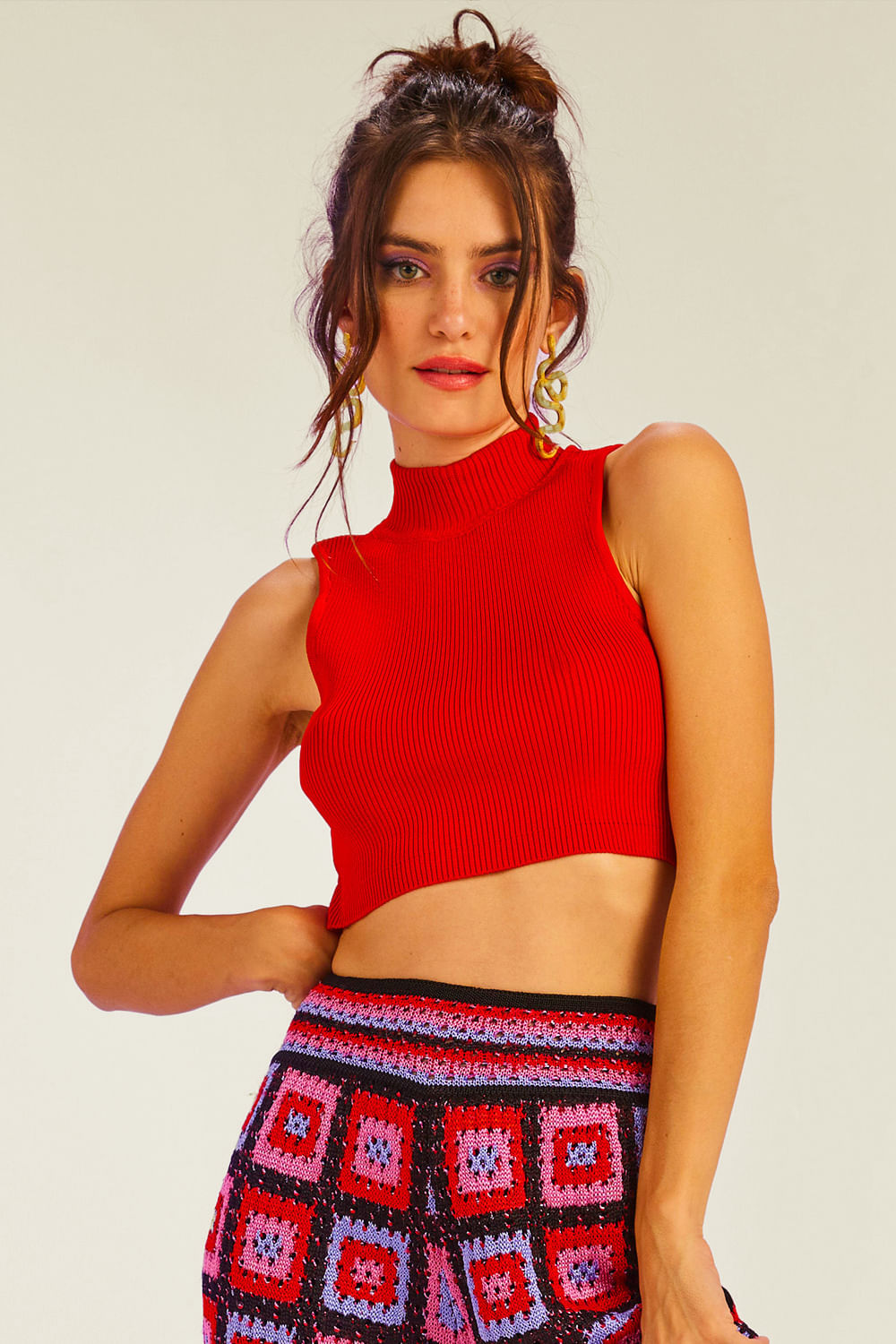 Top Tricot Grace Vermelho