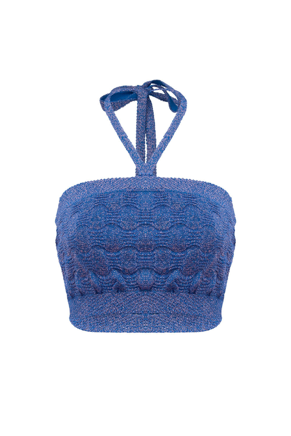 Top Tricot Janice Azul Olho Grego