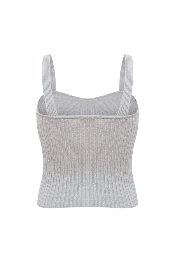Top Tricot Leonora Prata