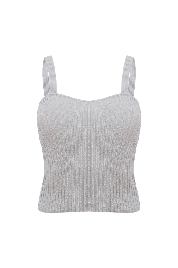 Top Tricot Leonora Prata