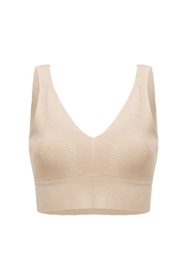 Top Tricot Luara Bege Creamy