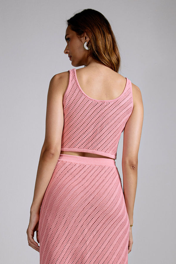 Top Tricot Martina Pink Chá