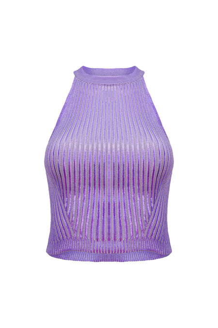 Top Tricot Noemie Lavender Metalic