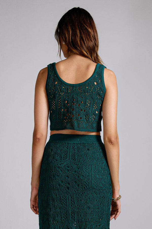 Top Tricot Olivia Verde Ônix