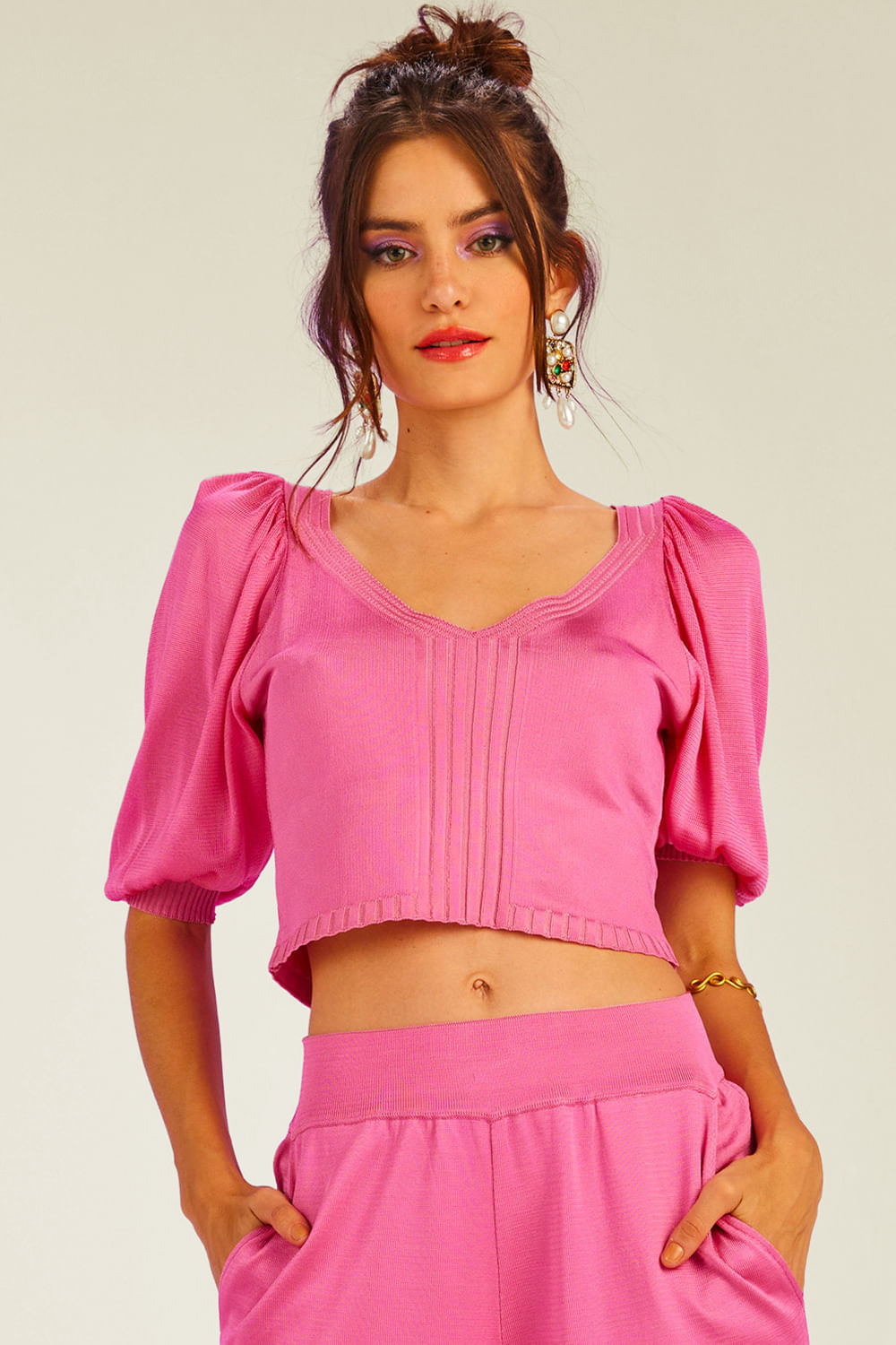 Top Tricot Ravena Rosa Penélope