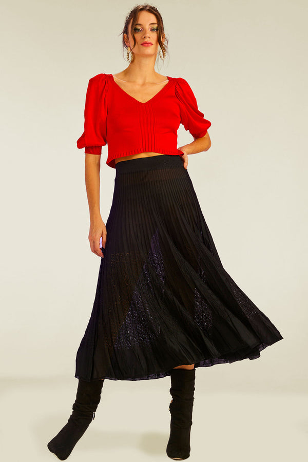 Top Tricot Ravena Vermelho