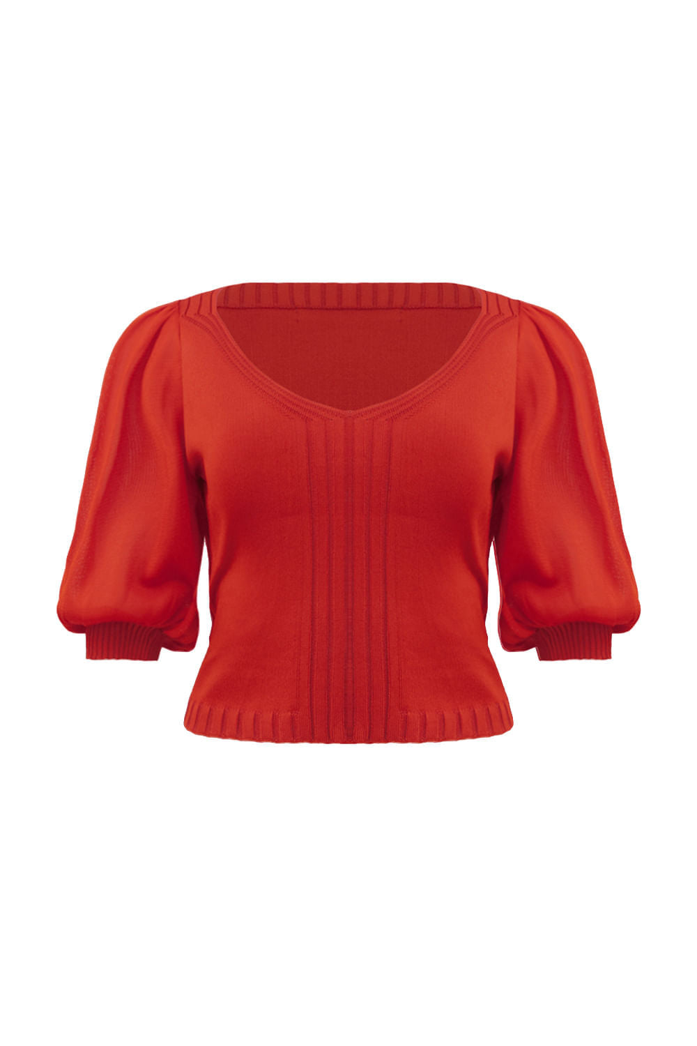 Top Tricot Ravena Vermelho