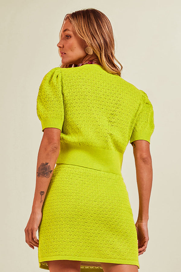 Blusa Tricot Silvia Verde Lima