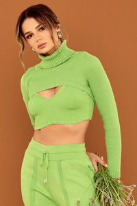 Top Tricot Tracy Verde Maçã