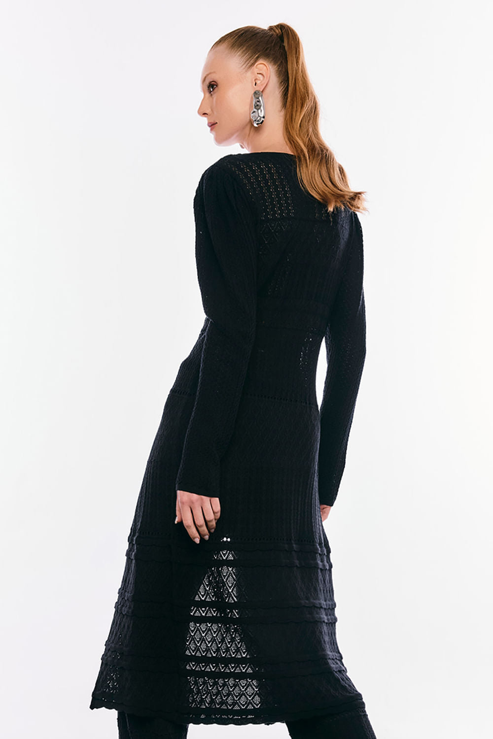 Túnica Tricot Jade Preto