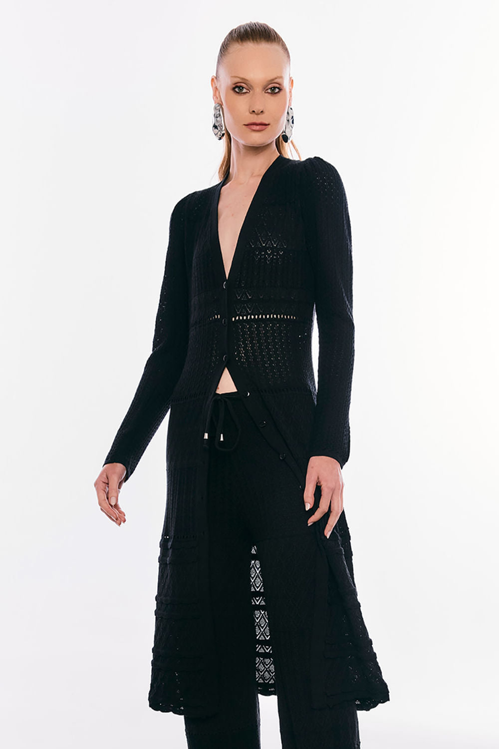 Túnica Tricot Jade Preto
