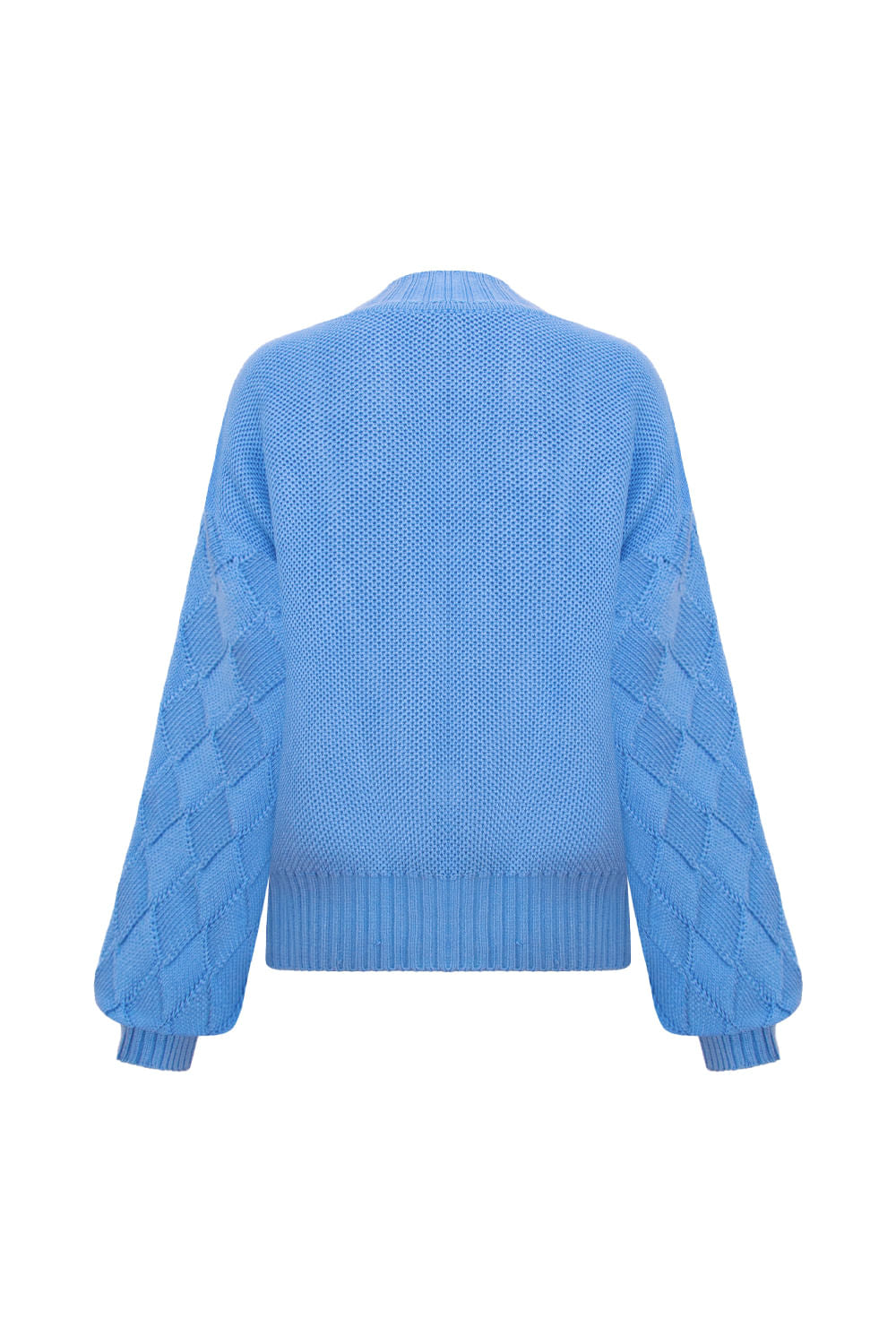 Casaco Tricot Katia Azul Capri