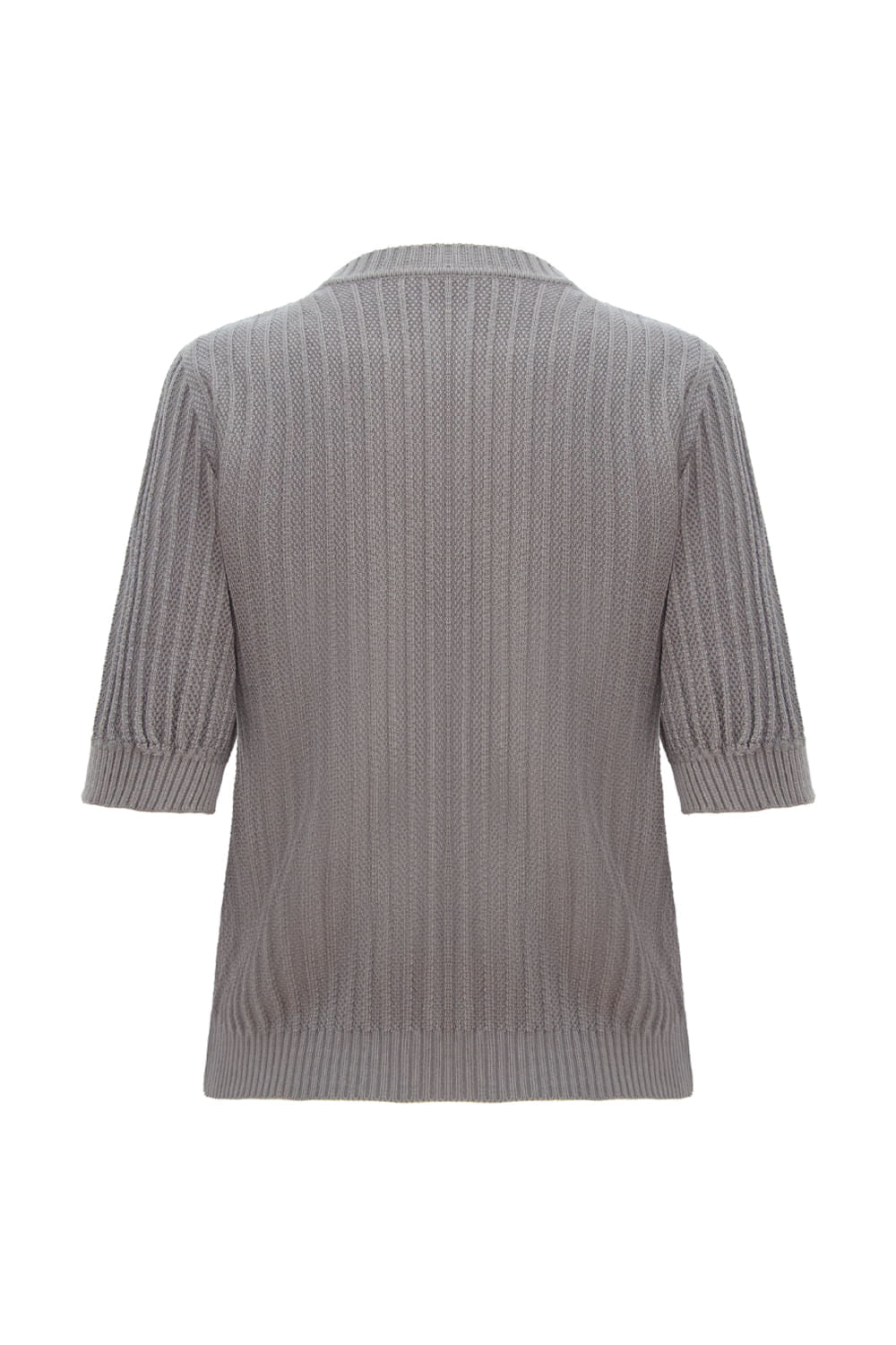 Casaco Tricot Nadia Cinza Stone